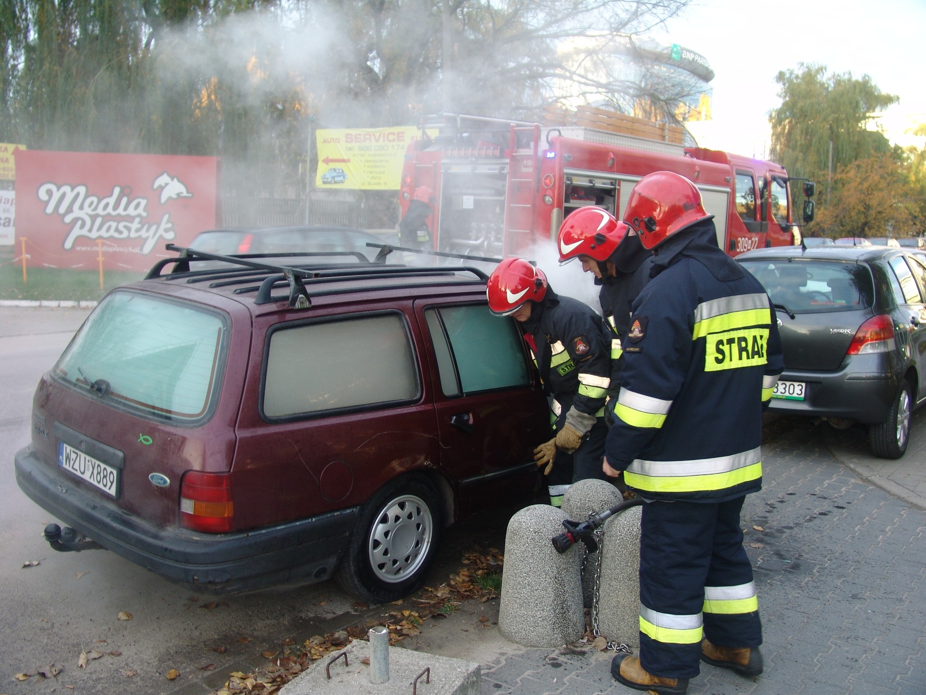 Dlaczego ten samochód się zapalił?
