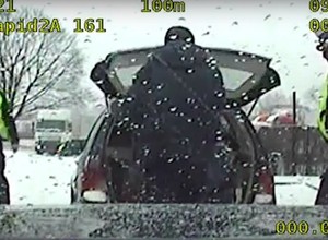 W bagażniku Golfa był pasażer, a na tylnej kanapie... osoba poszukiwana [Nagranie]
