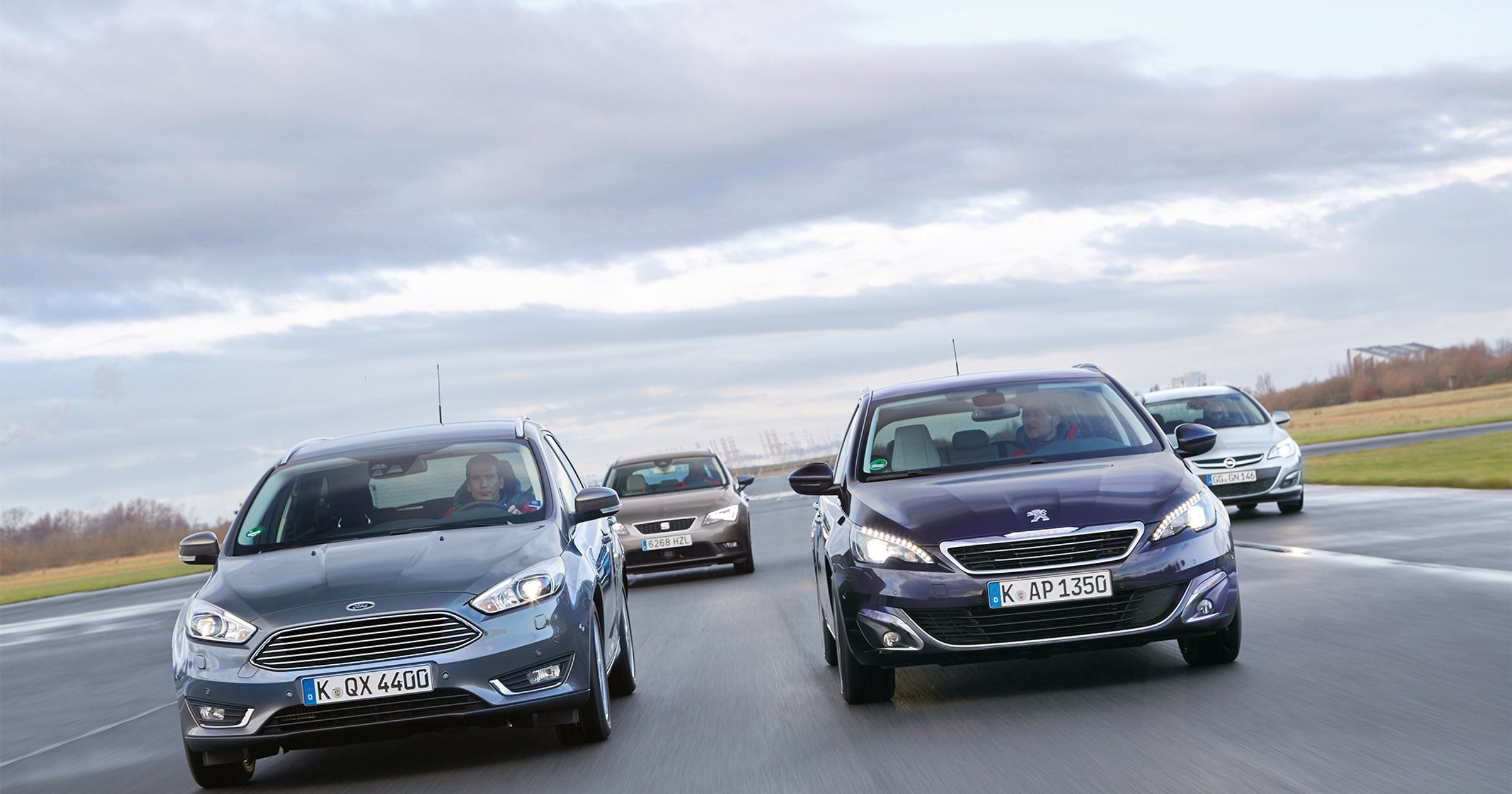 Porównanie kombi: Ford Focus, Opel Astra, Peugeot 308, Seat Leon