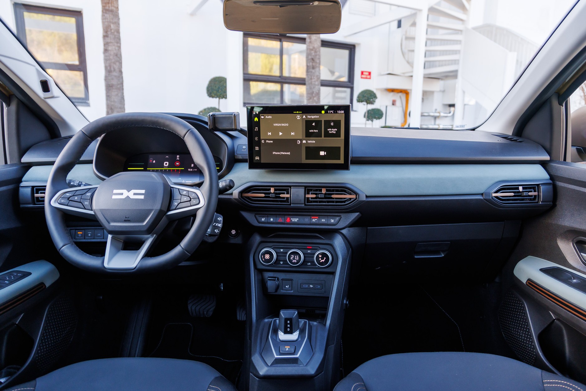 Wnętrze reklamowej wersji Dacii Sandero