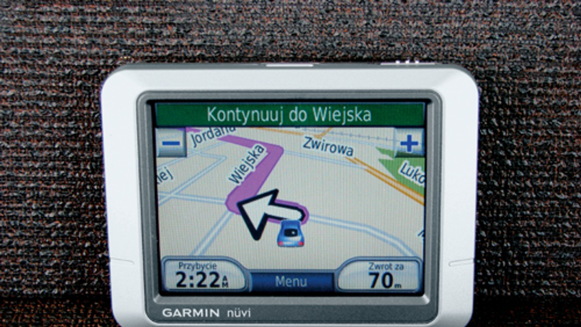 GPS pod lupą