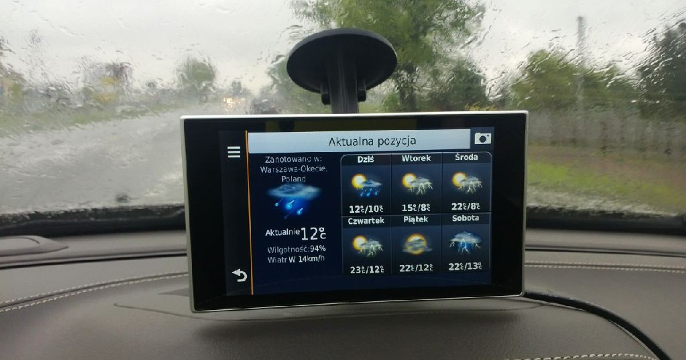Prognoza pogody w nawigacji? W Garminie nuvi 3597LMT to możliwe. 