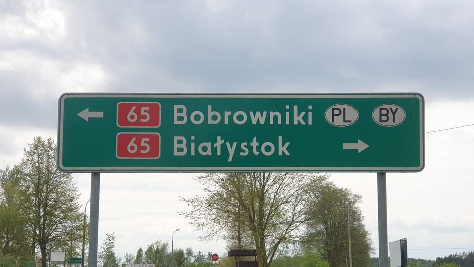 Droga do przejścia granicznego z Białorusią w Bobrownikach - zdjęcie ilustracyjne