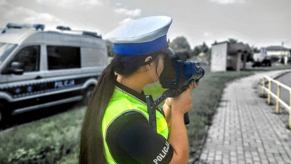Kierowca mercedesa złapany za przekroczenie prędkości w Szczepanku