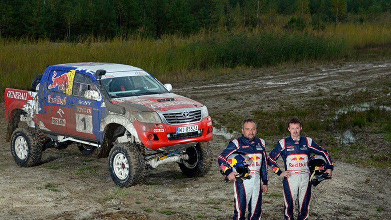 Adam Małysz testował nową Toyotę Hilux