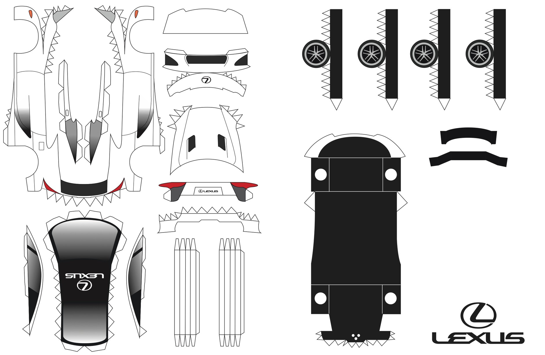 Lexus LFA – origami