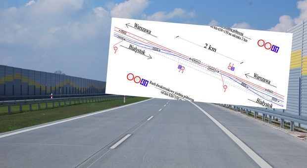 Wkrótce drogowcy zamkną jedną jezdnię na drodze S8. Dzięki temu wybudują S19