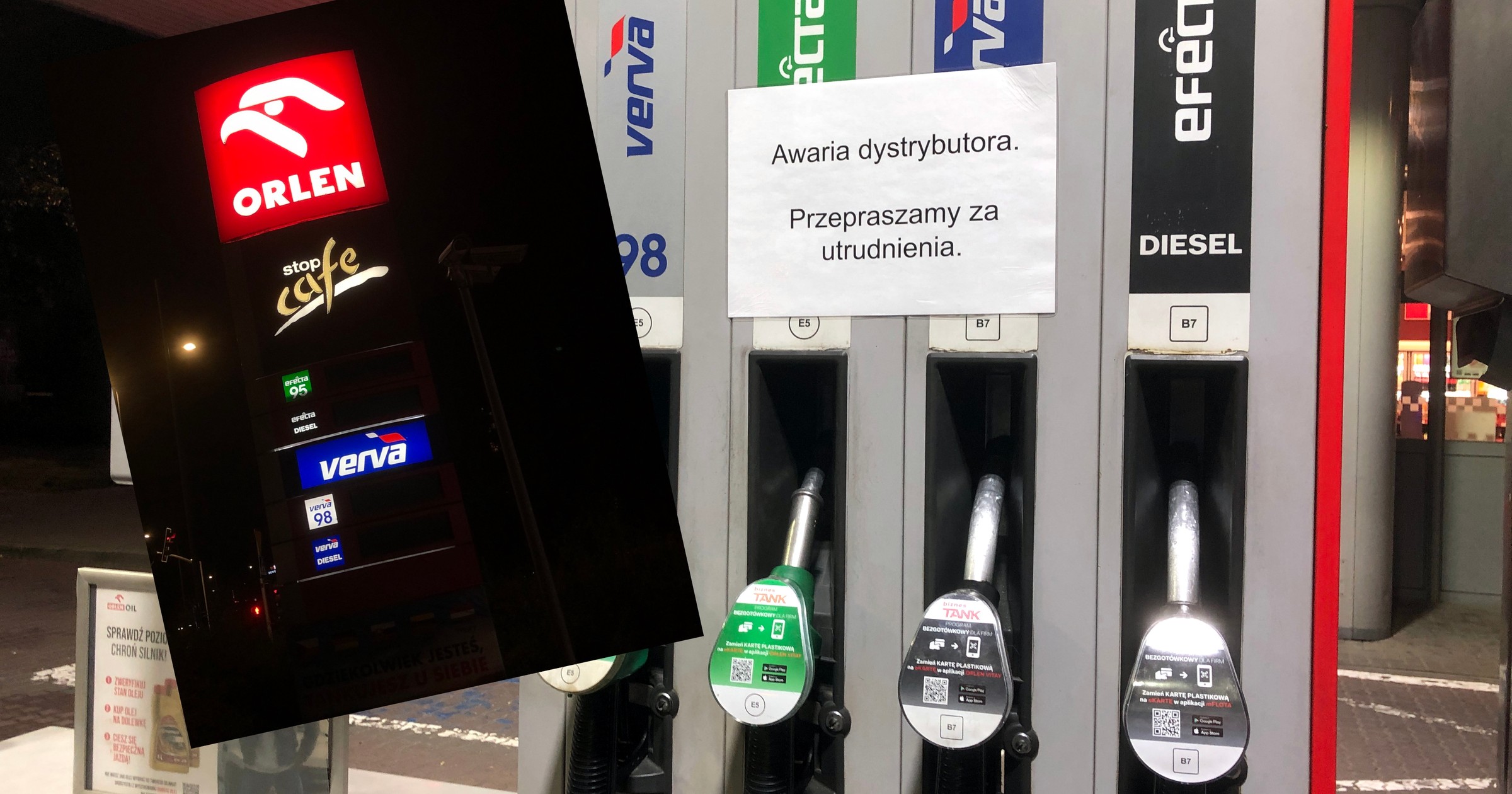 Pojechałem na Orlen w Warszawie i zobaczyłem czarny pylon