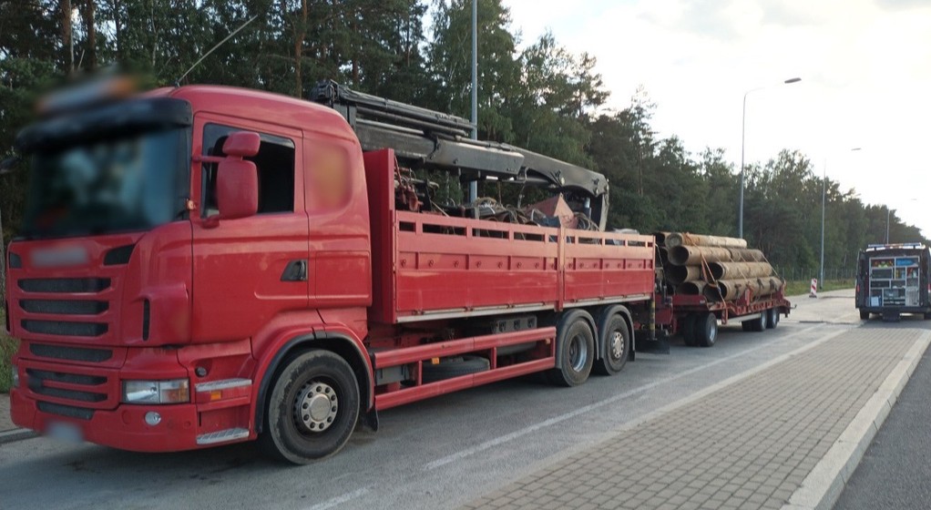 Przeładowana ciężarówka