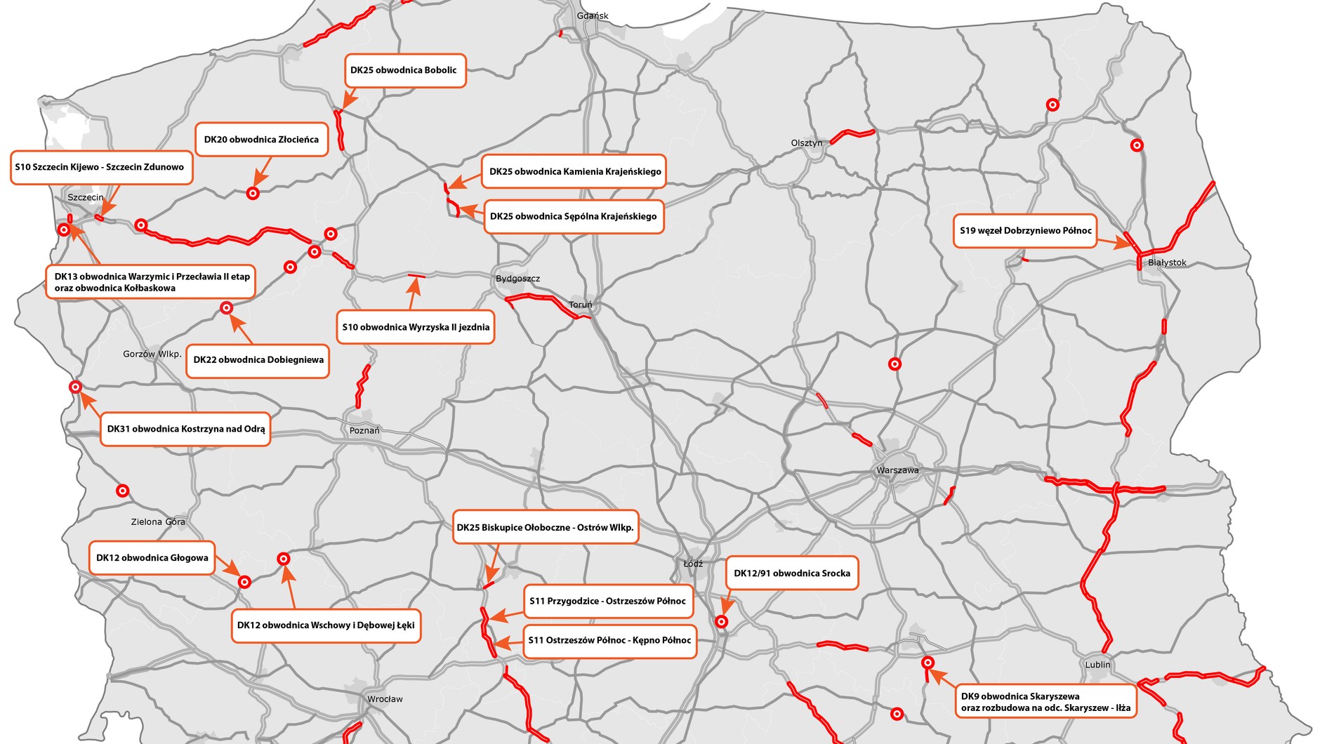Umowy na nowe drogi w 2025 r.