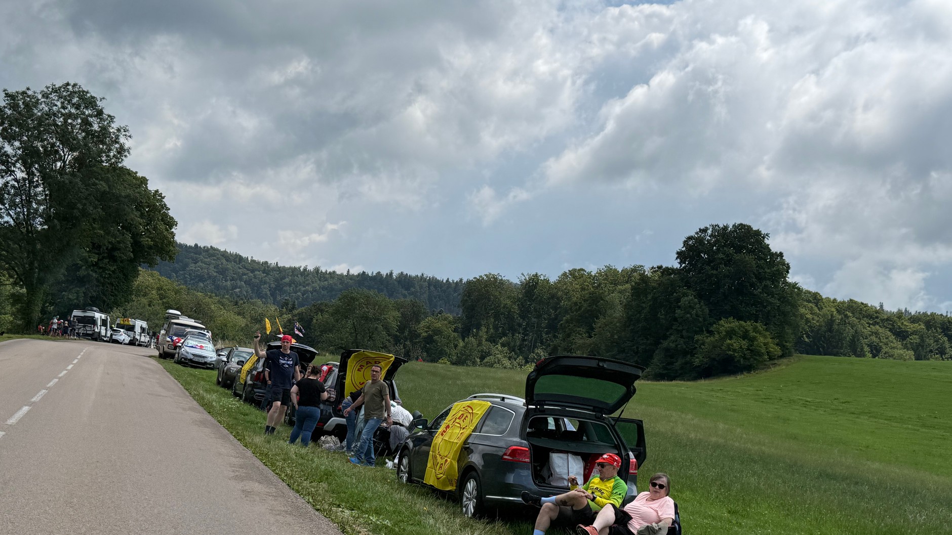 Na trasie odcinka Tour de France