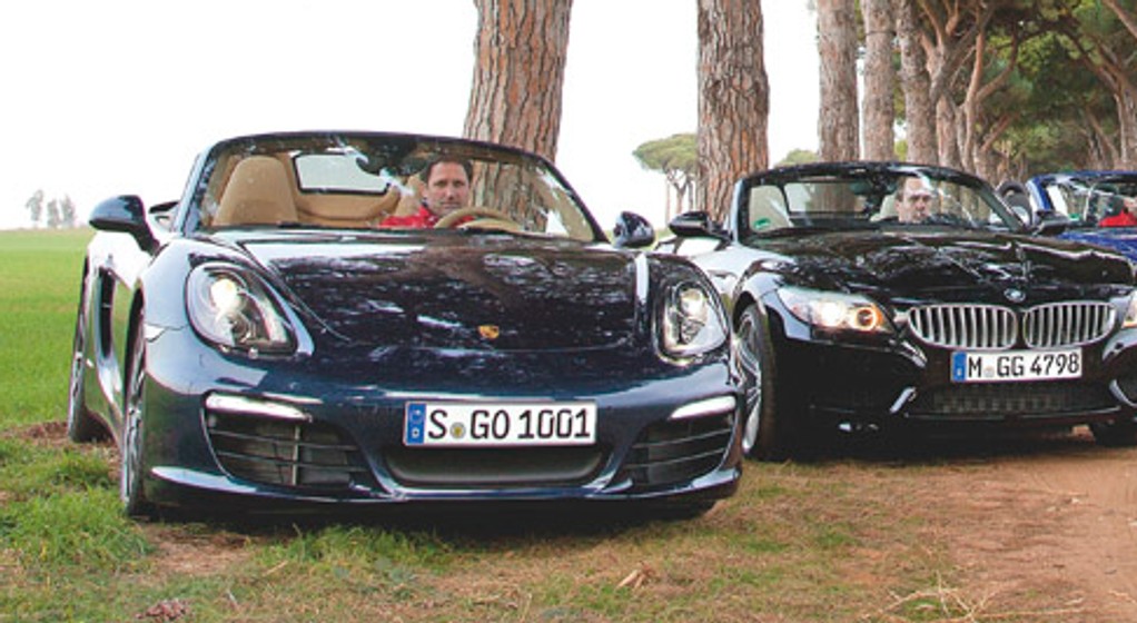 Boxster kontra BMW Z4, Audi TT i Mercedes SLK: czy Porsche pokona konkurentów
