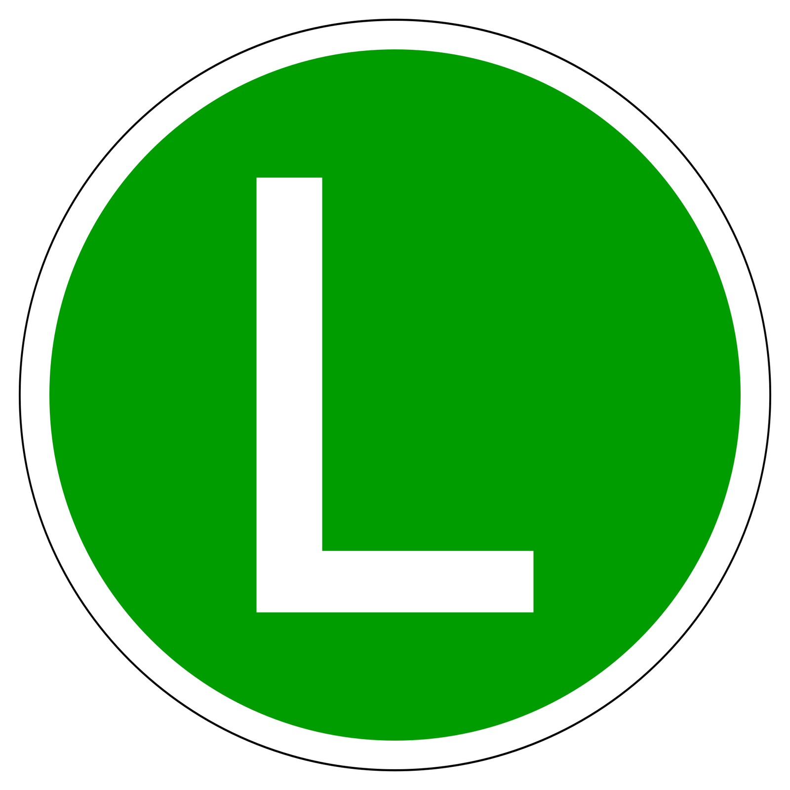 Plakietka "L"