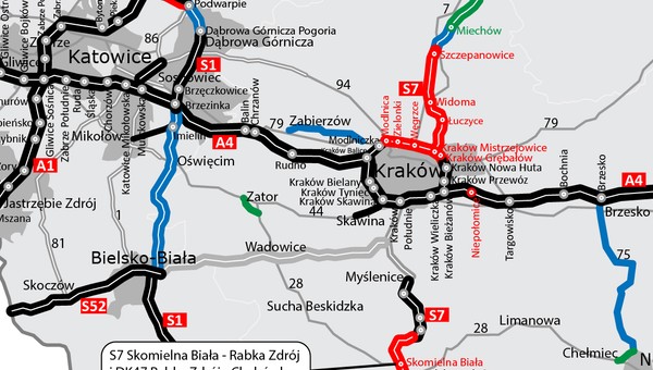 GDDKiA ogłosiła przetarg na dokumentację dla rozbudowy węzła A4 Kraków Południe