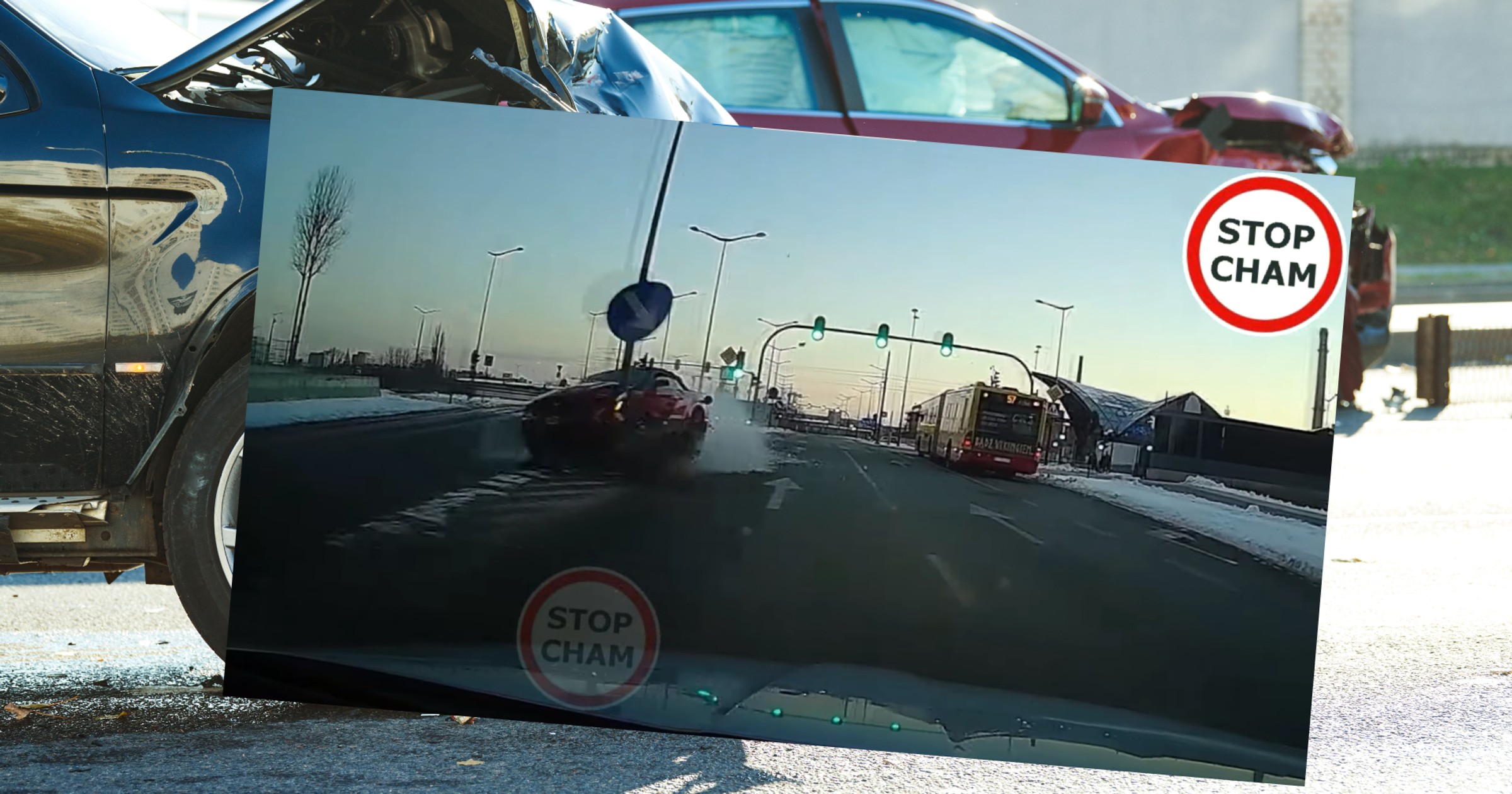 O krok od poważnego wypadku. Kierowcy mieli sporo szczęścia