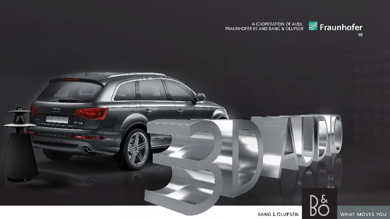 Audi: koncept systemu audio 3D