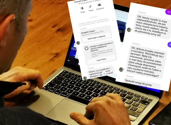 "Przyjedzie kurier z pieniędzmi, wtedy wydasz mu towar". Tak okradają sprzedających na platformach ogłoszeniowych