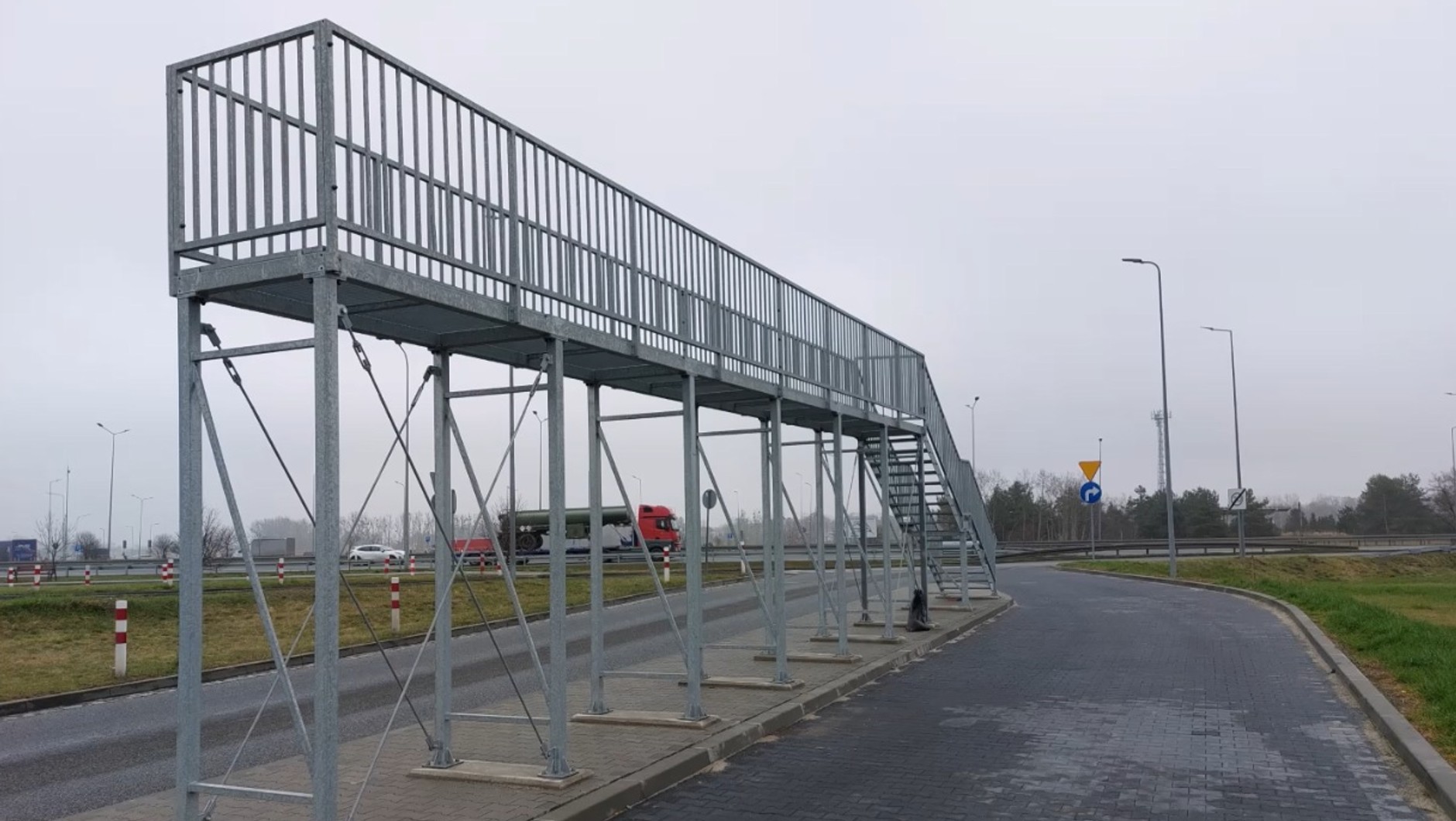 Rampa na MOP Przysiecz w ciągu A4 w woj. opolskim