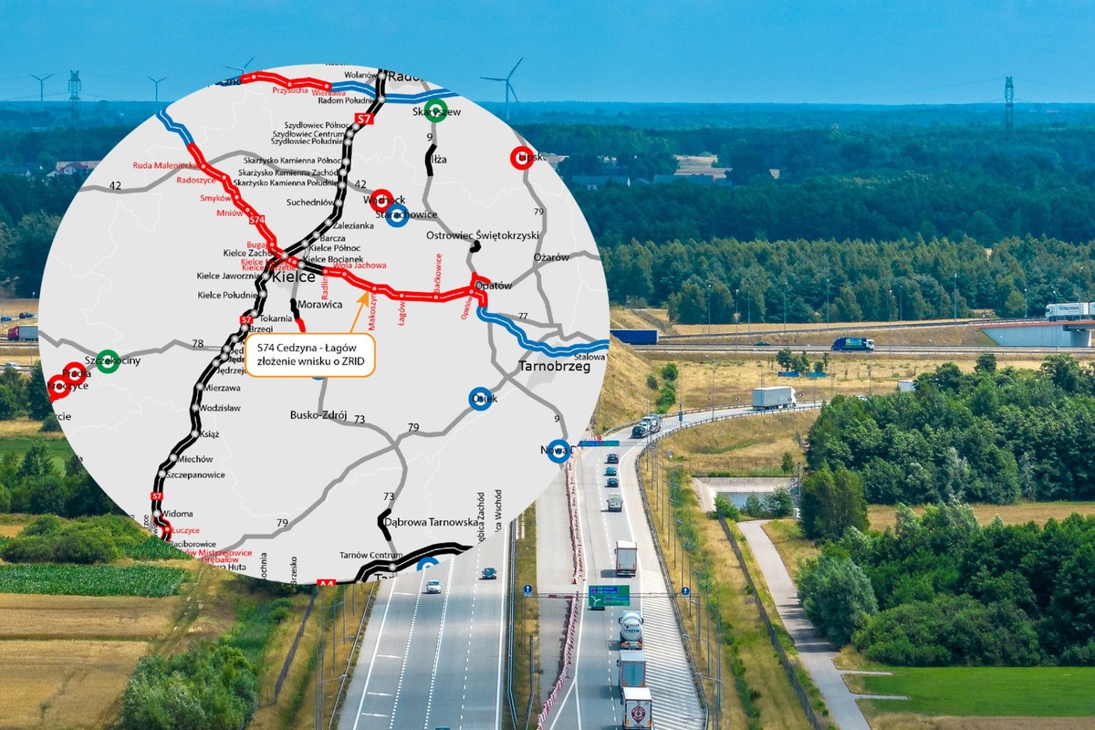 Dzieje się wokół nowej drogi ekspresowej S74. Kierowcy już jadą