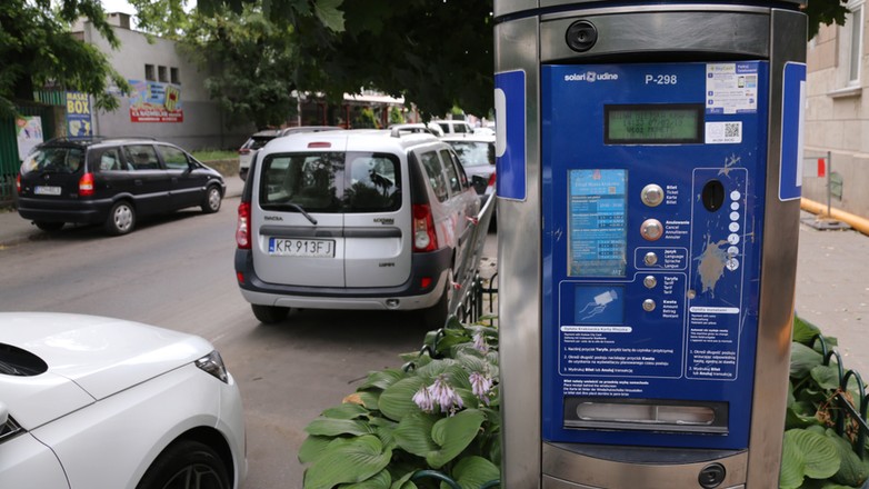 Parkowanie, parkomat, Kraków