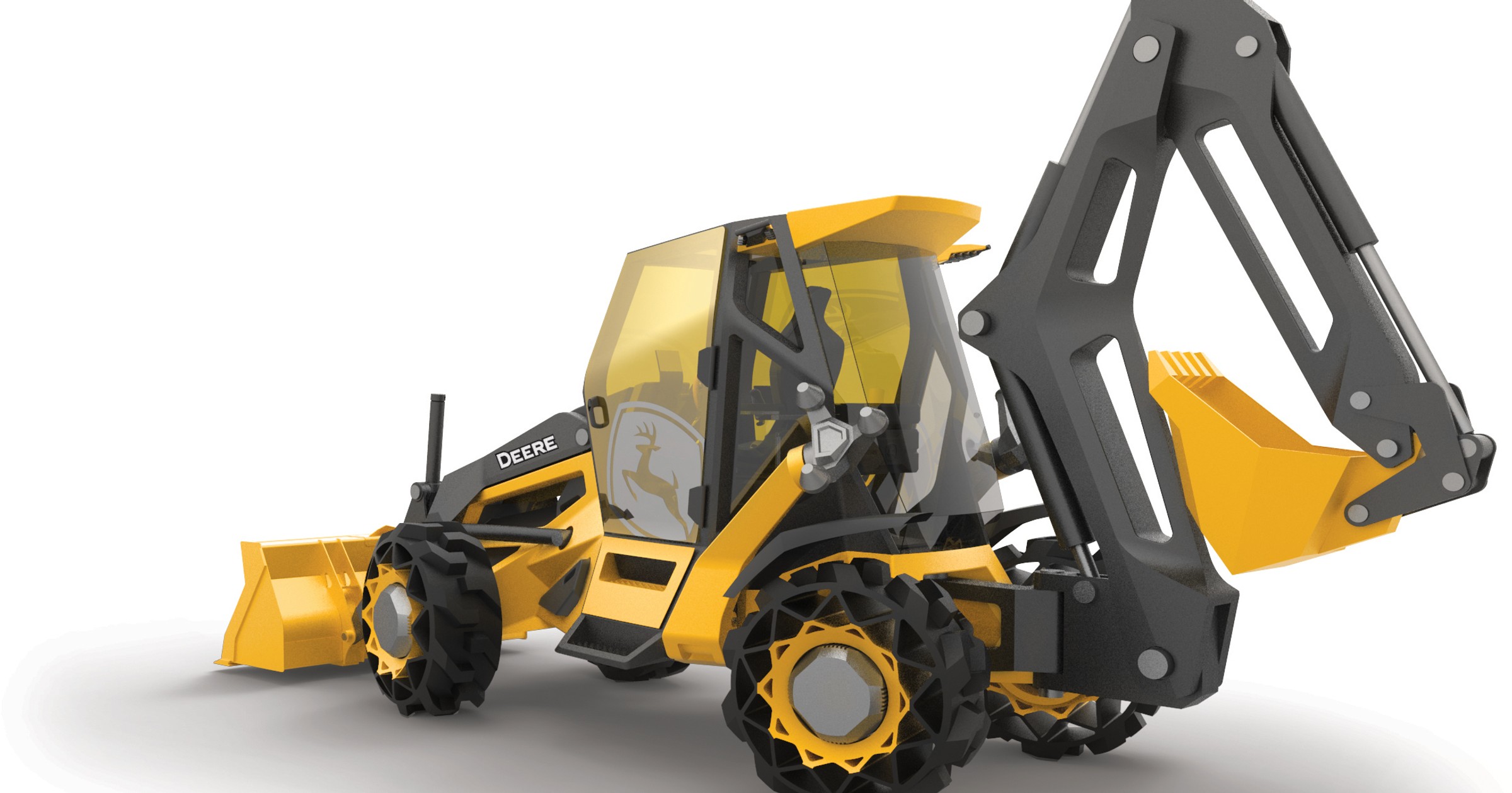 Koncept koparko ładowarki nowej generacji BMW opracowało wspólnie z jednym z największych producentów maszyn na świecie – amerykańskim John Deere.