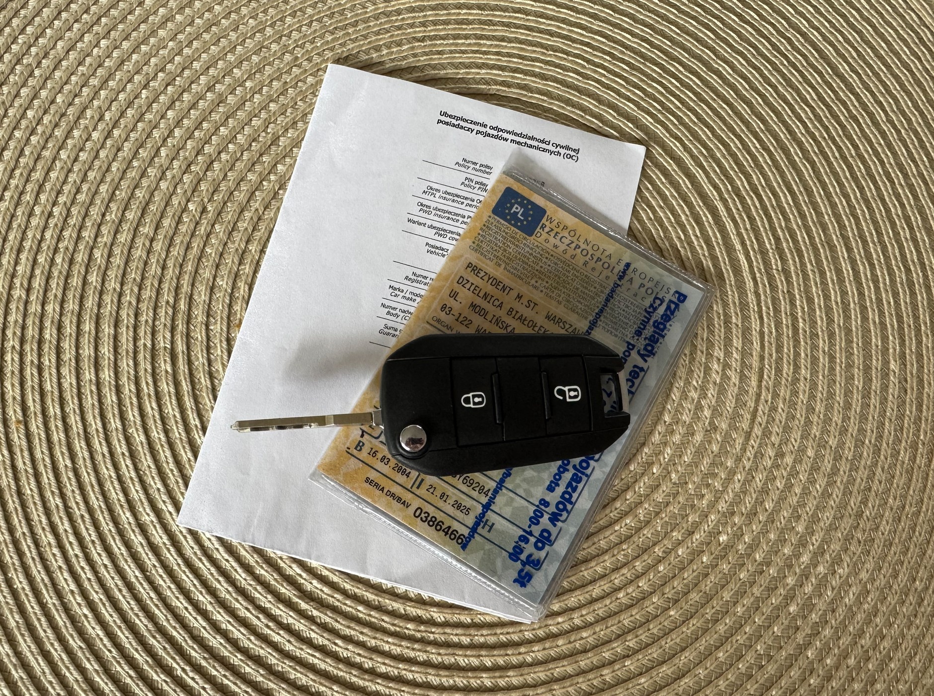 Potwierdzenie ubezpieczenia OC