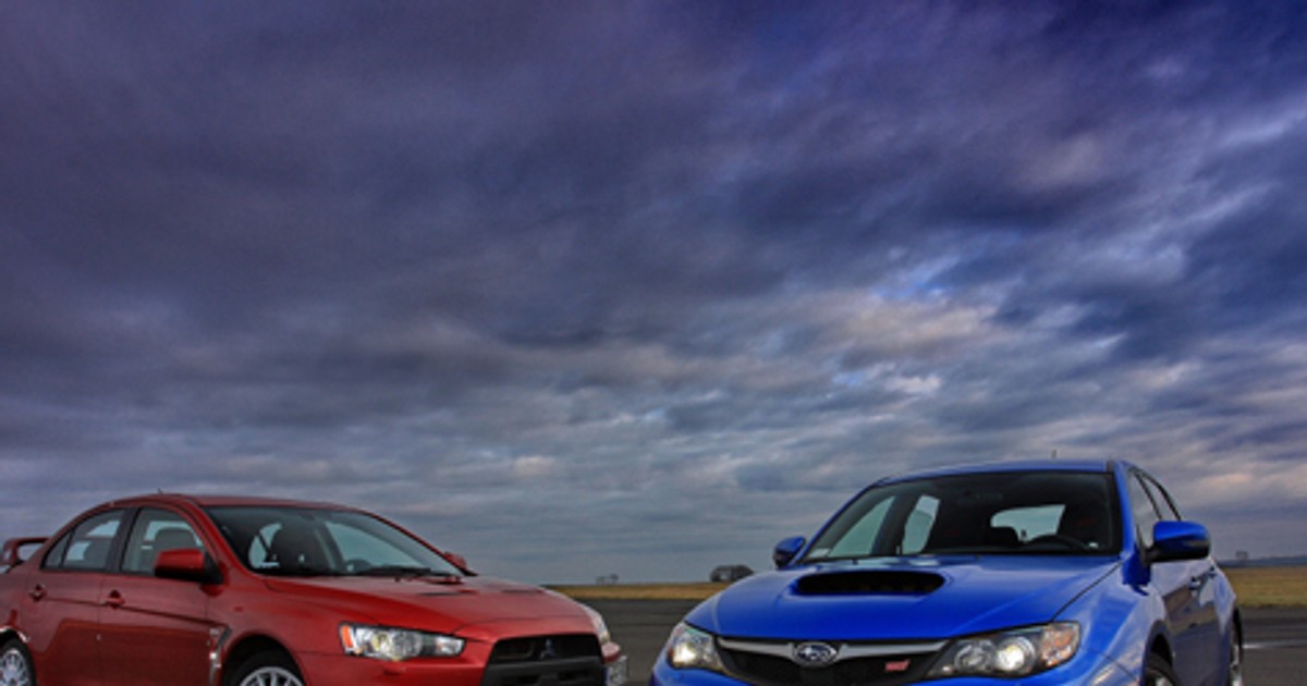 Subaru Impreza WRX STI kontra Mitsubishi Lancer EVO X - Szybkie, ale czy wściekłe?