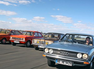Te wspaniałe lata siedemdziesiąte: Audi 80 GL VW Passat Opel Ascona 1.6 Ford Taunus 1600 GXL