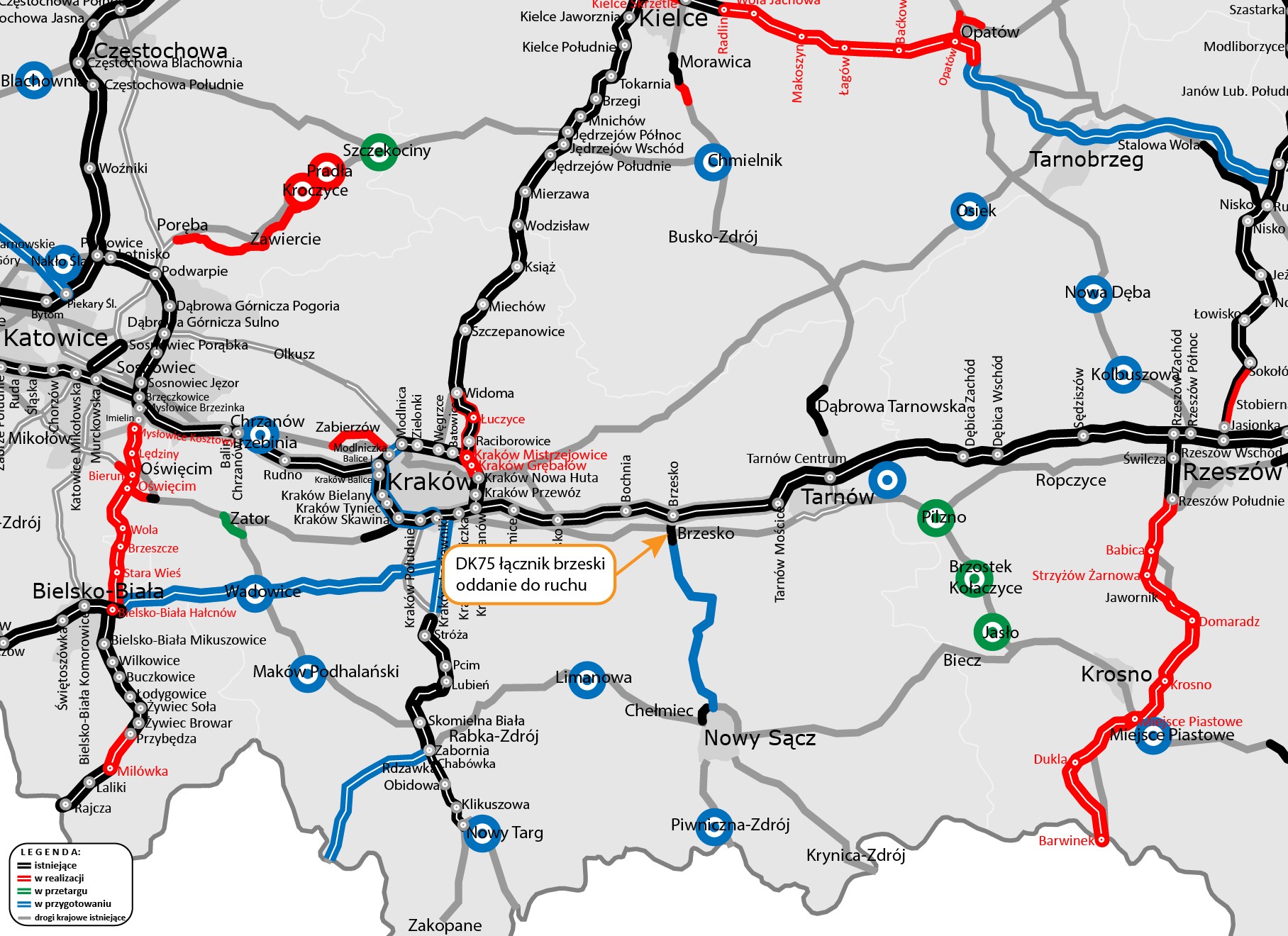 DK75 łącznik brzeski - oddanie do ruchu