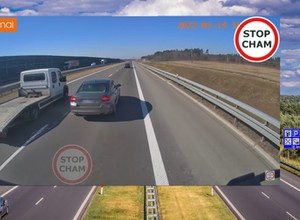 "Szeryf" blokował TIR-a. Na pomoc przybyli inni kierowcy