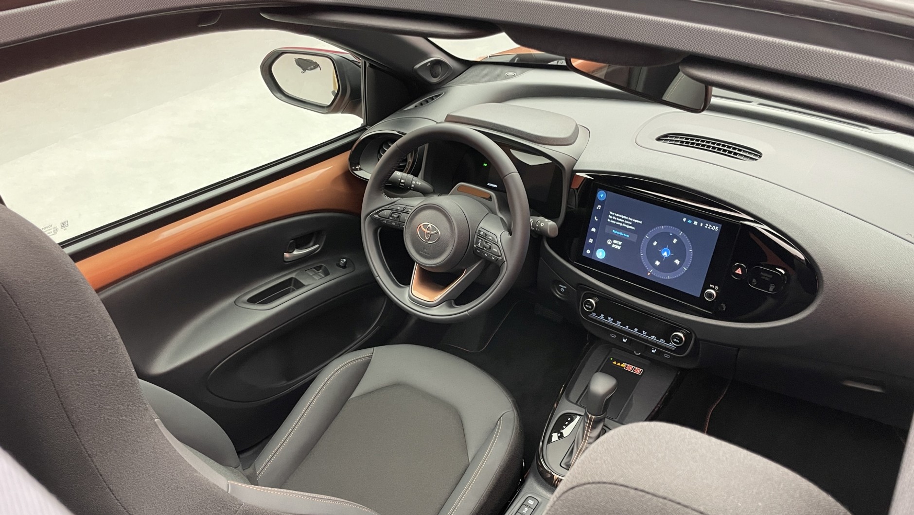 Kabina Toyoty Aygo X Hybrid