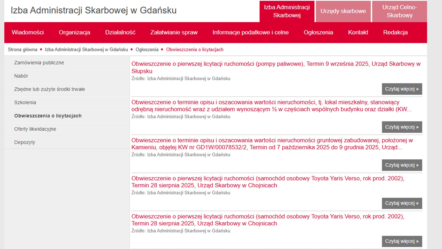Izba Administracja Skarbowej w Gdańsku