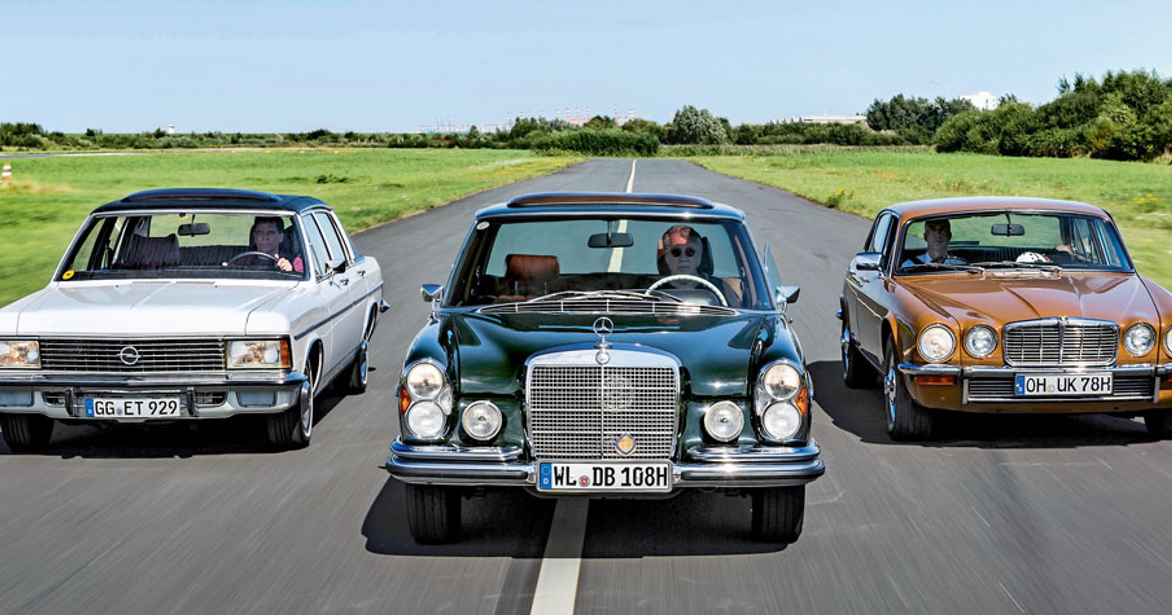 Klasyki dla wymagających - Opel Admiral kontra Mercedes 280S i Jaguar XJ6