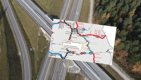 Spore postępy prac na S17 w stronę Ukrainy. GDDKiA ogłasza dobre wiadomości [MAPA]