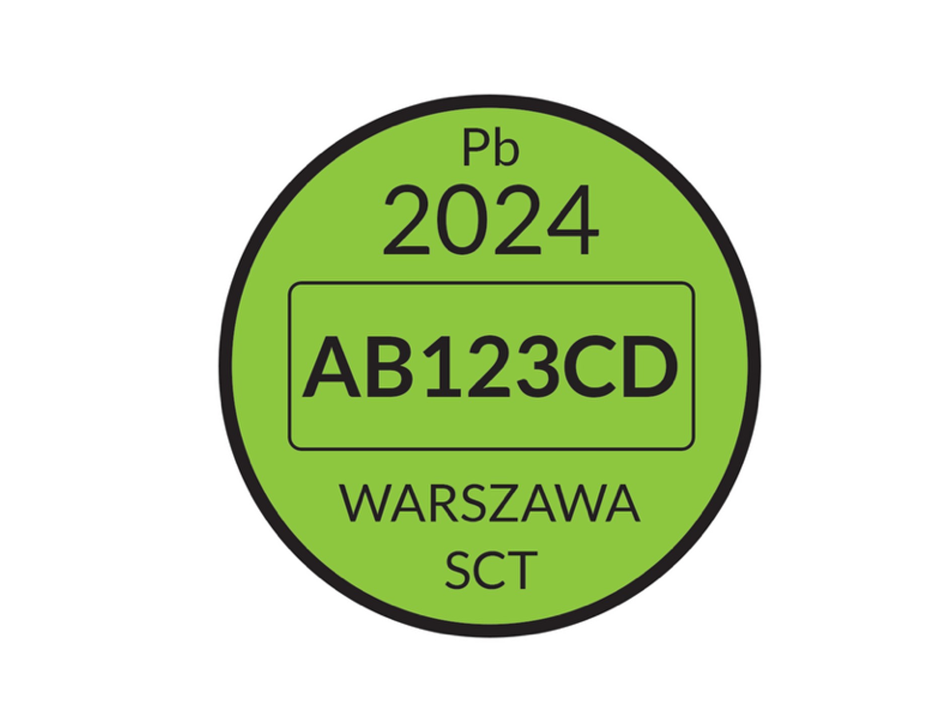 Nowy wzór naklejki uprawniającej do wjazdu do SCT