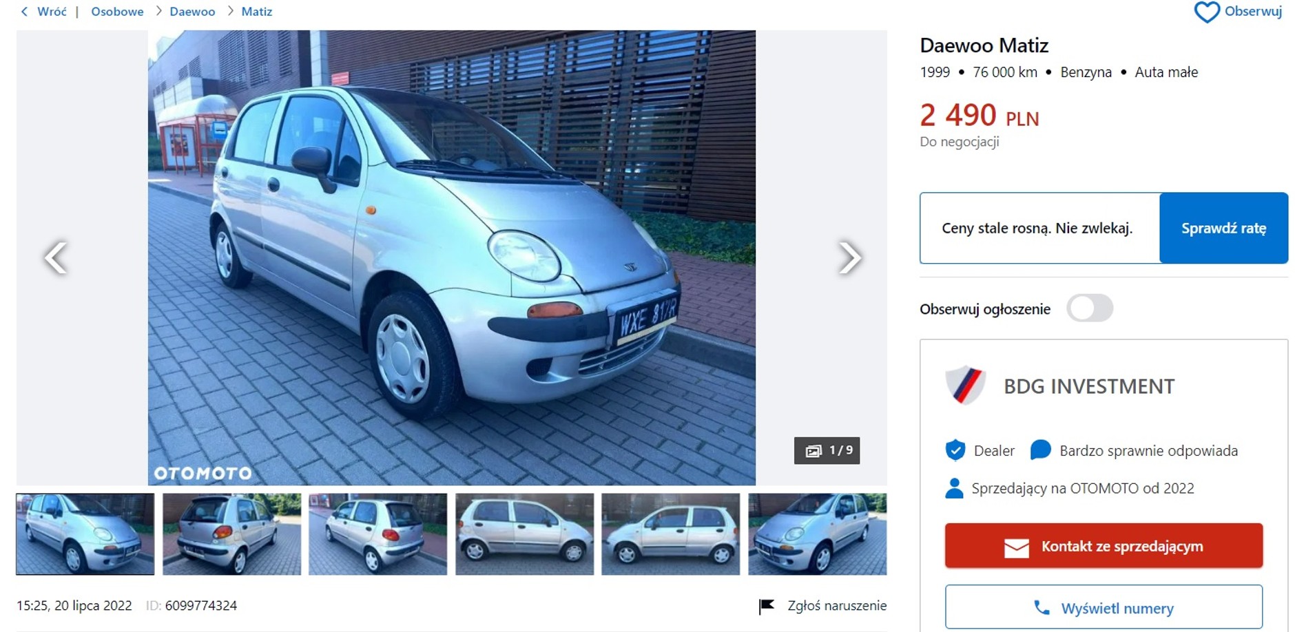 Daewoo Matiz Otomoto