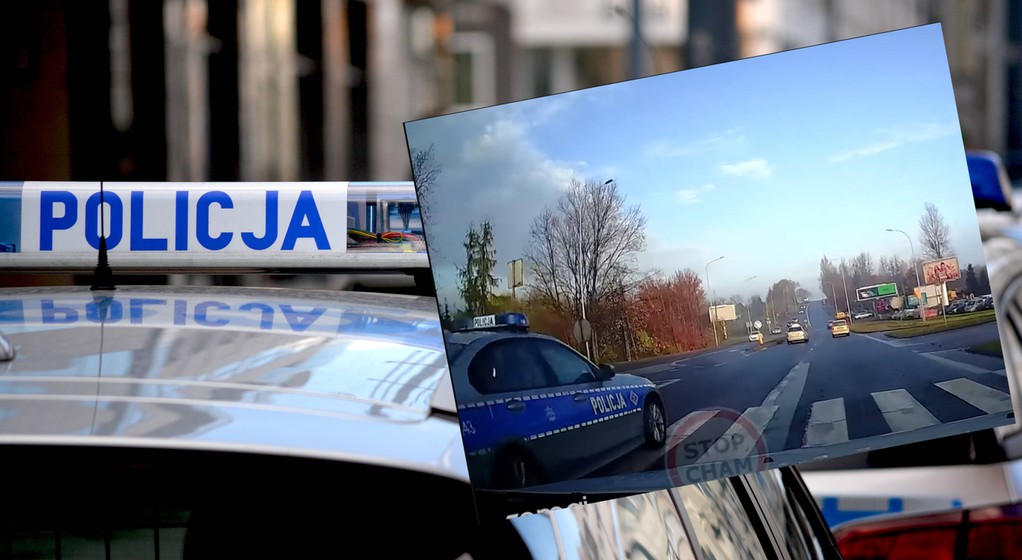 Policja przyłapana na wykroczeniu