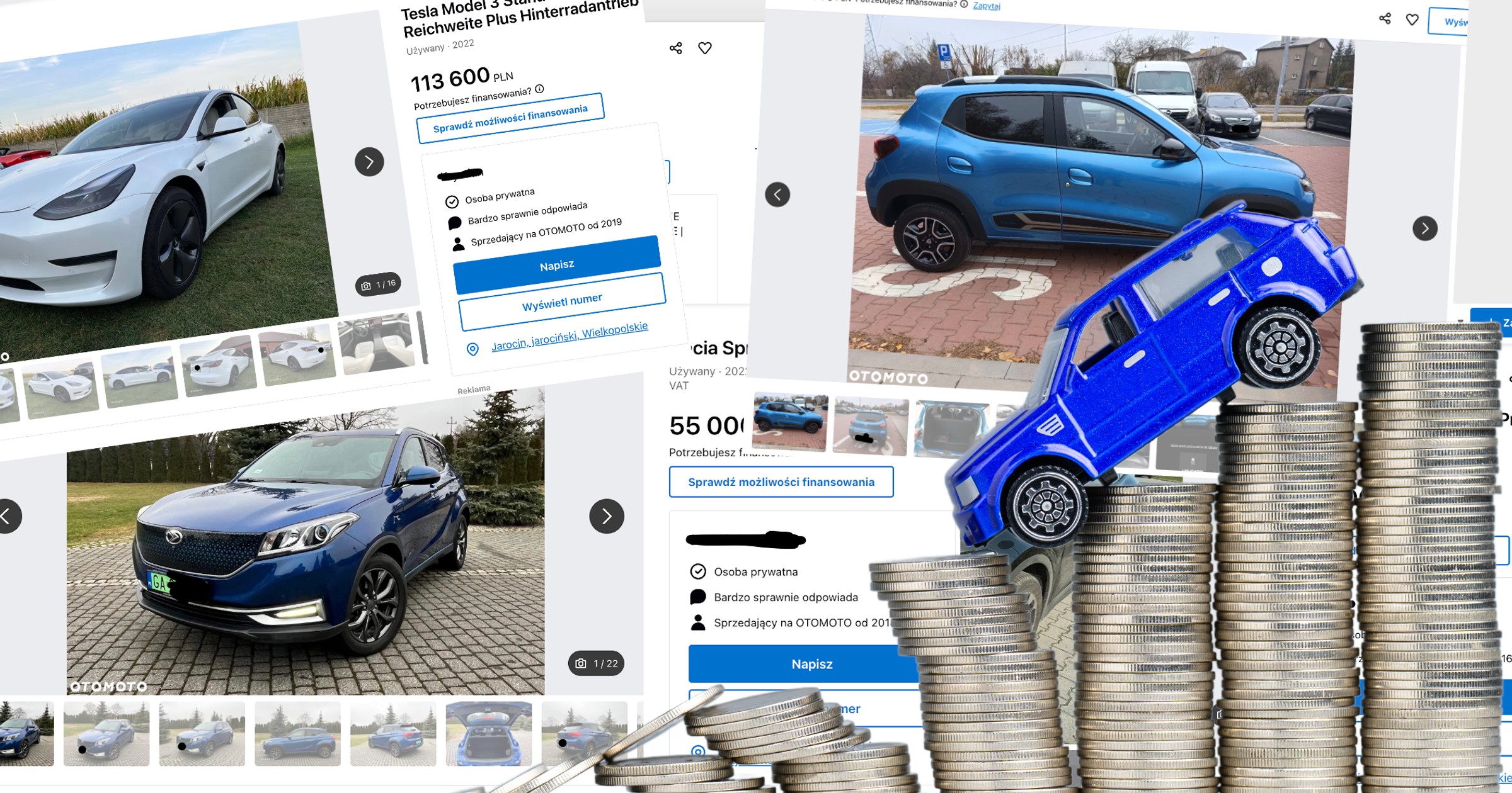 Jeśli trzy lata temu ktoś kupił używaną Teslę za 250 tys. zł, dziś sprzeda ją za mniej-więcej połowę tej kwoty. Auta elektryczne innych marek podobnie tracą na wartości
