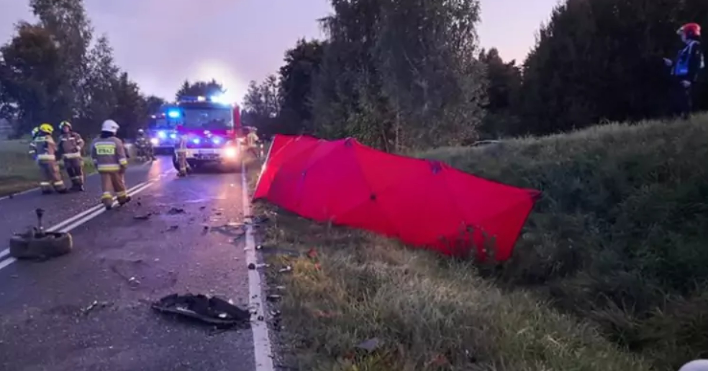 Wypadek pod Olsztynem z udziałem znanego adwokata Pawła K.