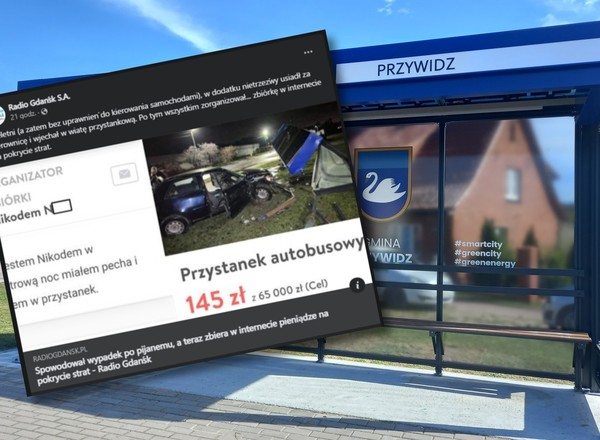Pijany 16-latek wjechał w przystanek. Zbierał na pokrycie szkód, które sam spowodował