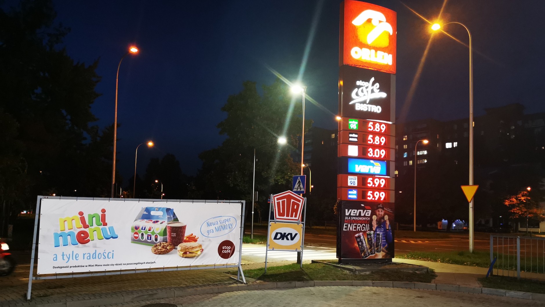 Cena paliw na stacji w Warszawie, 2 X 2021