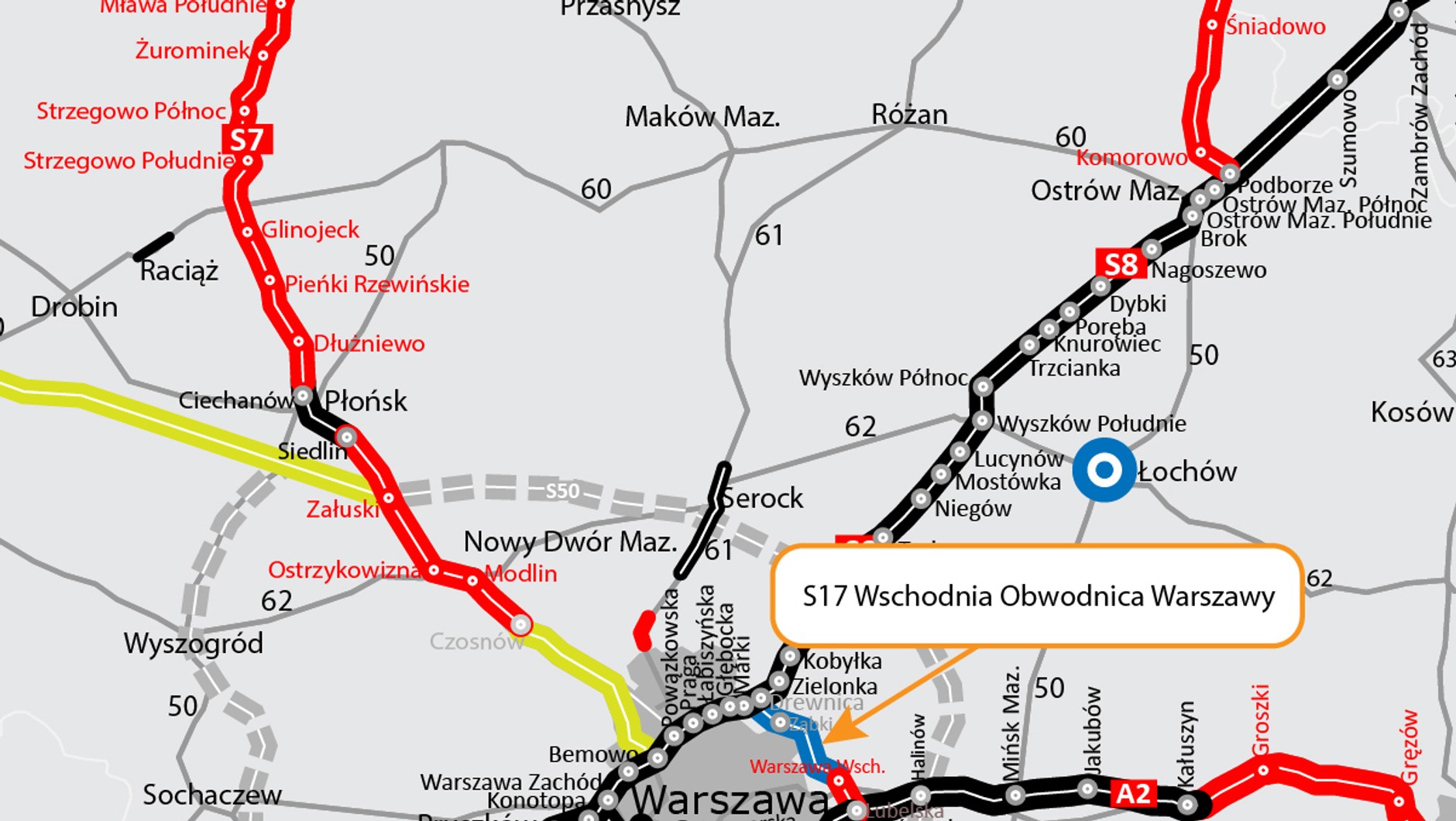 GDDKiA wskazało wykonawcę projektu Wschodniej Obwodnicy Warszawy