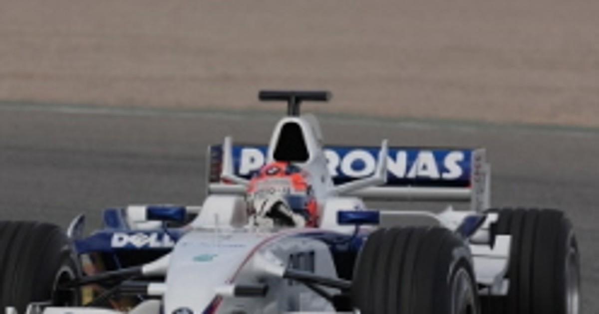 Formuła 1: Robert Kubica jeździł w Walencji w F1.08 (fotogaleria z testów)