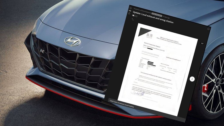 Nie przeszedł kontroli emisji hałąsu mimo seryjnego auta