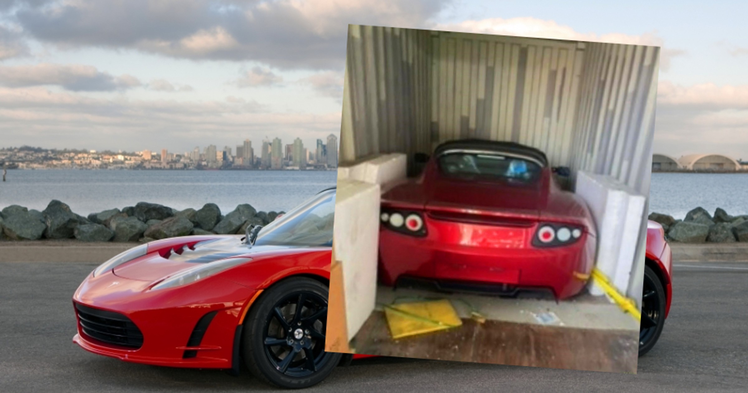 Nowe Tesle Roadster odnalezione w kontenerze po 13 latach
