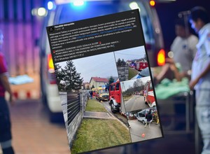 "Wpadł w poślizg i przewrócił się na bok". Jedno dziecko wypadło przez okno