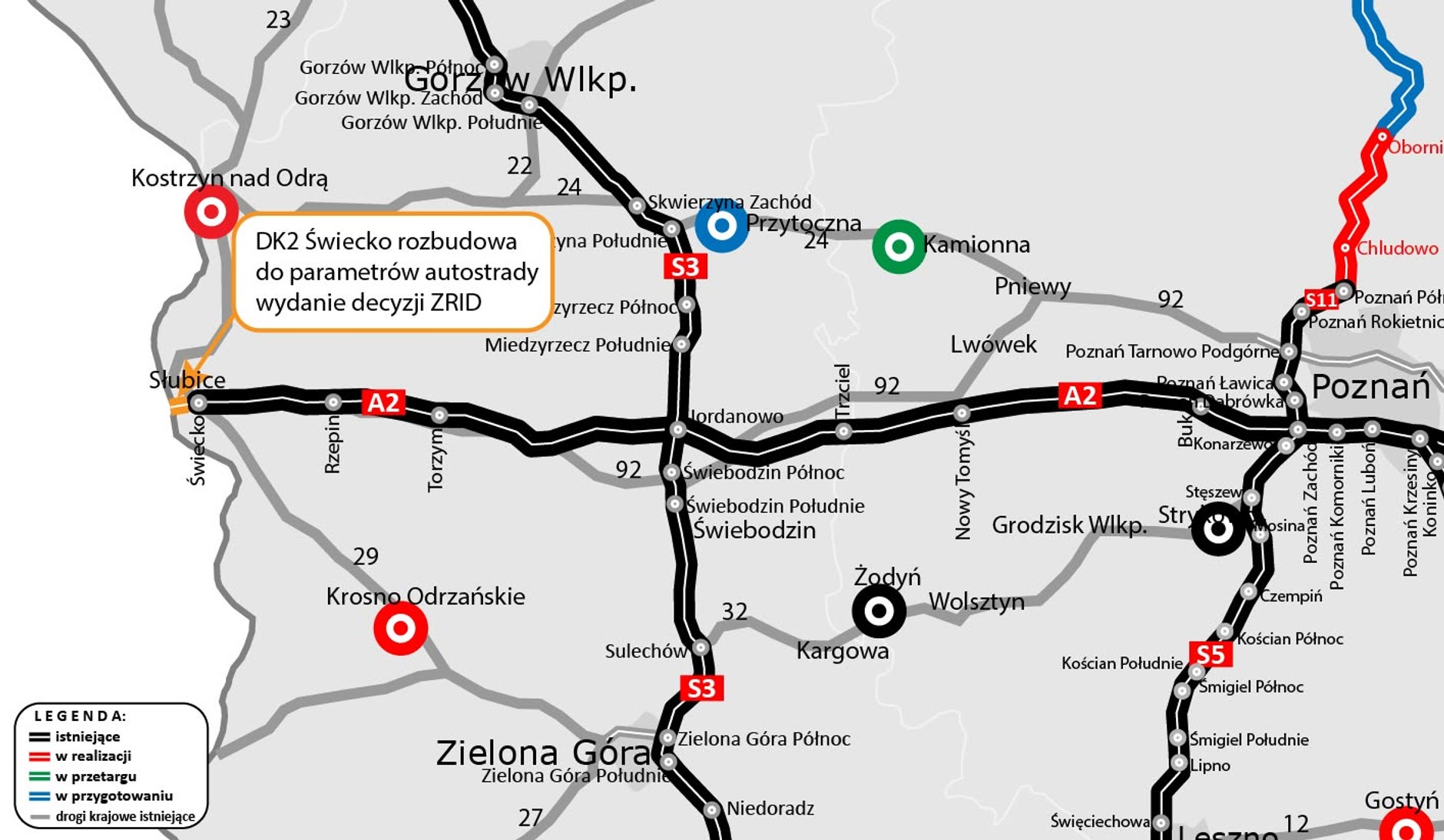 Rozbudowa autostrady A2 do granicy z Niemcami w Świecku