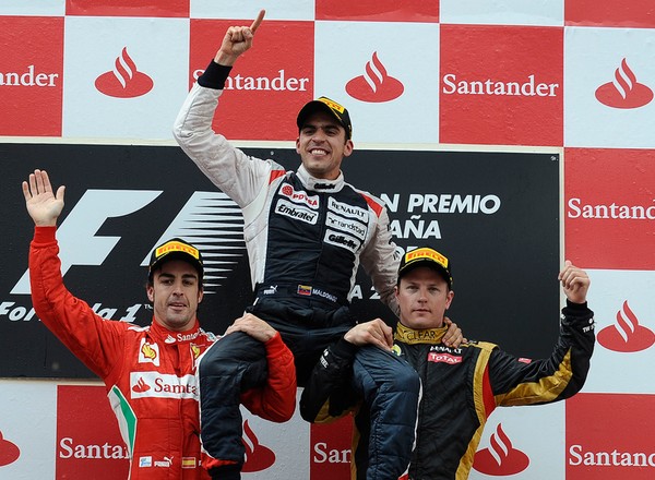 Grand Prix Hiszpanii 2012: Maldonado świętuje pierwsze zwycięstwo w F1