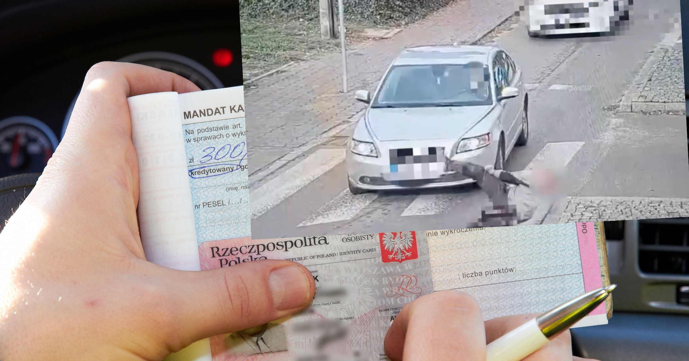 Potrącenie pieszego na przejściu czasem może skończyć się mandatem wystawionym pieszemu