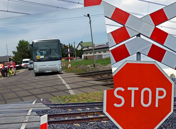 Kierowcy, który wjechał autokarem z dziećmi na zamknięty przejazd kolejowy grozi osiem lat